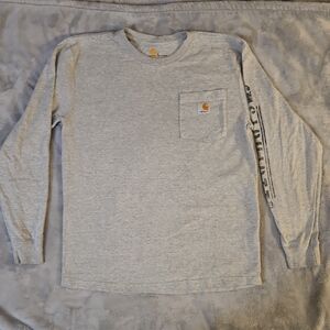 Carhartt Light Gray Long Sleeve Shirt Small